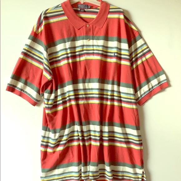 Polo Ralph Lauren Other - POLO by RALPH LAUREN Stripe Polo SHIRT  4XLT TALL